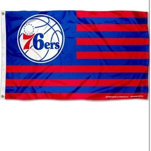 Philadelphia 76ers Blue and Red Flag